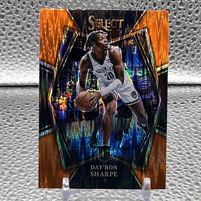 2021-22 Panini Select Premier  RC Orange Flash Prizm Day'Ron Sharpe #128