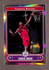 2006-2007 Topps Chrome Refractor Chris Bosh #74 Basketball Card - Raptors