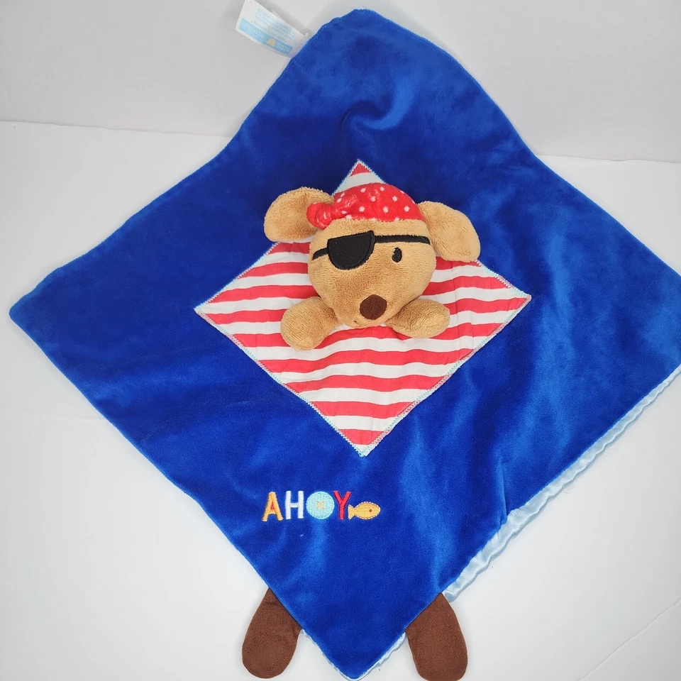 Manta de seguridad para niños preferida cachorro perro marinero pirata Ahoy bebé Lovey Foto 2 de 4