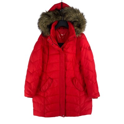 Kapuze Jacke S Oliver Rot Damen Rot Mit Kapuze Puffer Jacke Mantel