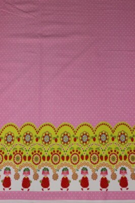 Swafing Bordürenjersey Miss Strawberry Erdbeeren Rosa Sonderpreis