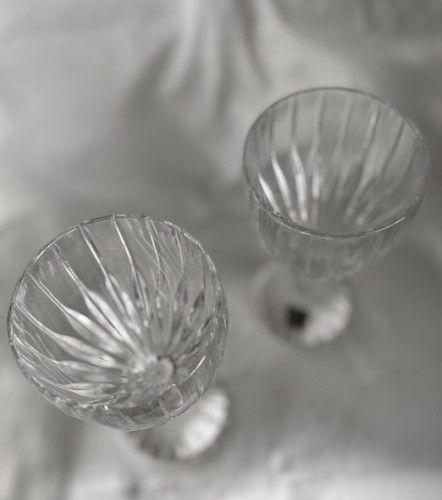 Set of 2 Mikasa Park Lane Clear Crystal Water Goblets - Picture 2 of 3