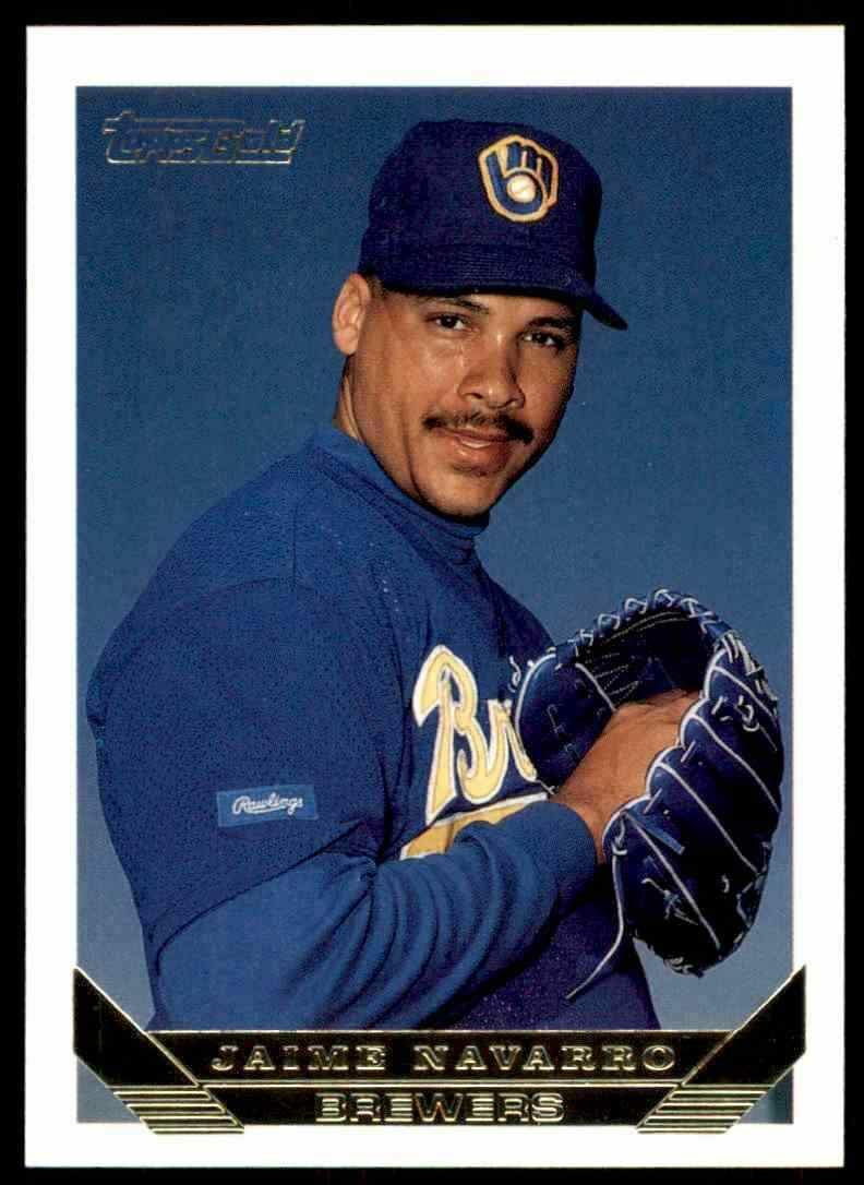 1993 Topps Gold Jaime Navarro Milwaukee Brewers #369