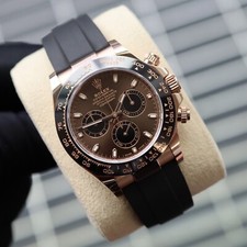 Rolex Daytona 116515LN Daytona Rose Gold Oysterflex 18ct Choc Box & Papers 2023