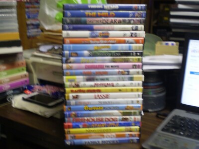 (26) Children's Animal DVD Lot: Disney Finding Nemo  Madagascar  Horton Garfield