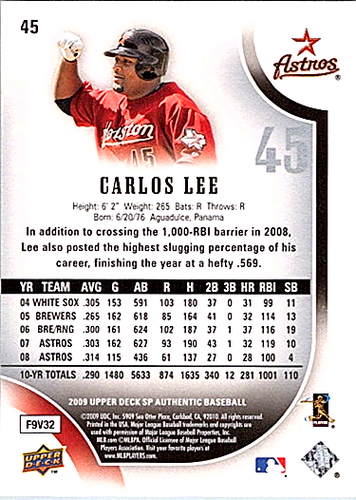 2009 SP Authentic Baseball - Pick Choose Your Cards - Picture 49 of 77