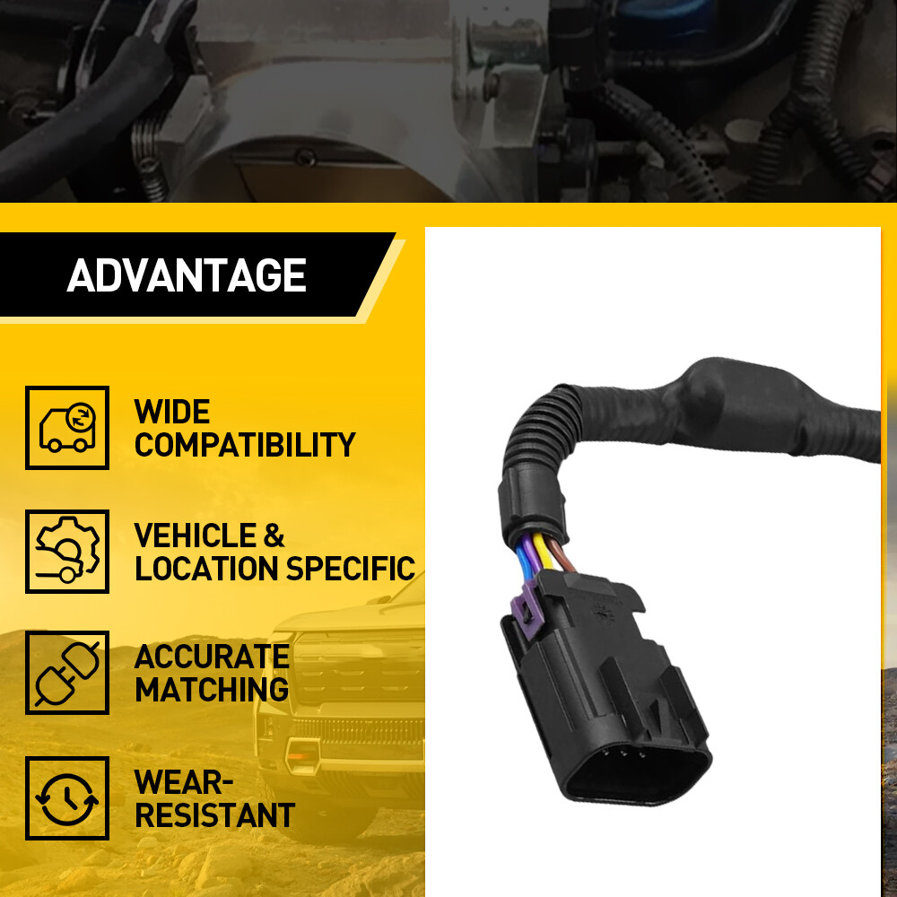 8 Pin To 6 Pin Throttle Body Adapter Harness 25383922 For 03-07 GM