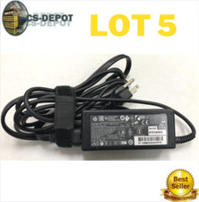 LOT 5 Genuine 65W HP AC Adapter Charger 19.5V 3.33A Pavilion 710412-001 blue tip