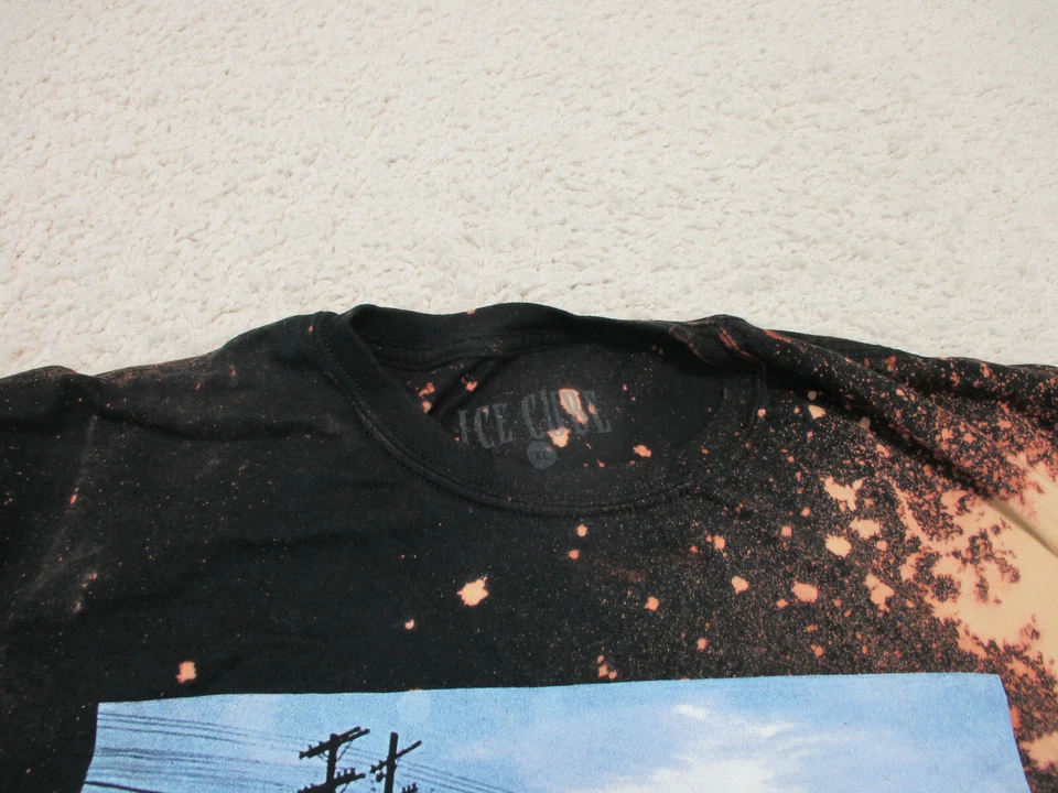 Camisa Ice Cube Adulto Extra Grande Adulto Negra Trashed Compton LA Hip Hop Para Hombres XL Foto 2 de 4