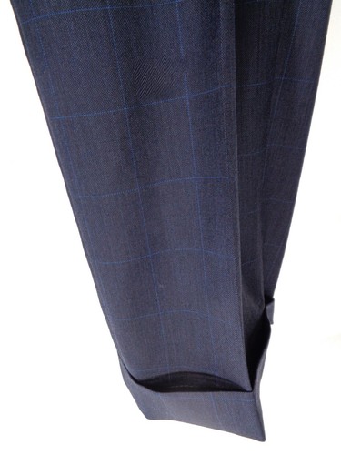 $4750 Gray Suit Custom Hickey Freeman 48 Extra Long Windowpane Surgeon's Cuff 2p - Picture 19 of 24