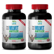 Boost Male Stamina Capsules - Elk Antler Complex 550mg - Nettle Powder 2B