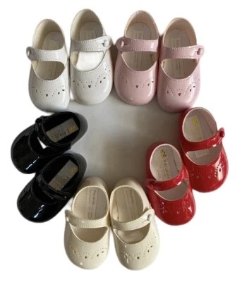 Earlydays Baypods Baby Girls First Soft Sole Pram Shoes Petal Punch 0-3-6-12-18