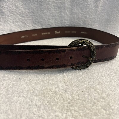 Fossil Genuine Leather Womens Medium Floral Belt Flowers Ivy  display picture 2