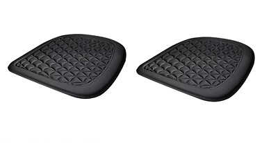 2x Vordere Sitzkissen Satz Vorne Polyester Atmungsaktiv Schwarz für Opel Peugeot