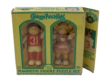 Cabbage Patch Kids Magnetic Figure 7 Piece Each Per School Puzzle Set Illco 1983