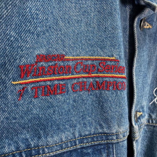 【希少】90s NASCAR レーシング デニムジャケット ライトブルー XXL Rare] 90s NASCAR Racing Denim Jacket Light Blue XXL limited