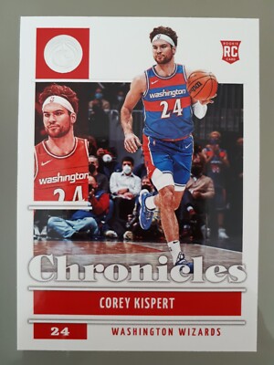 2021-22 Panini Chronicles Corey Kispert Rookie #40 Washington Wizards NBA Lesen!