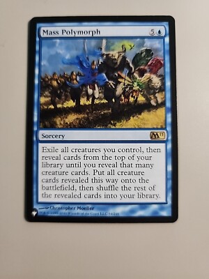 mtg 2011 card list MTG Mass Polymorph The List - Magic 2011 64/249 Regular Rare
