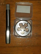 HSS RH threading Hand Tap and split adjustable die button set RH BA BSW BSF