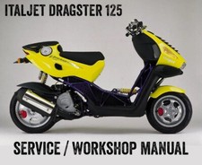 1998 to 2003 Italjet Dragster 125 125cc Repair Workshop Service Manual PDF File