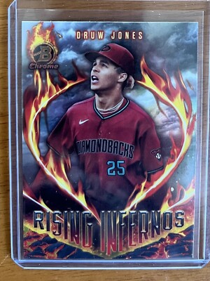 2024 Bowman Rising Infernos RI-10 Druw Jones, Arizona Diamondbacks