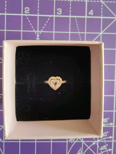 Pandora Anello Cuore in Rilievo Rosa Placcatura in Oro Rosa 14k - Foto 2 di 3