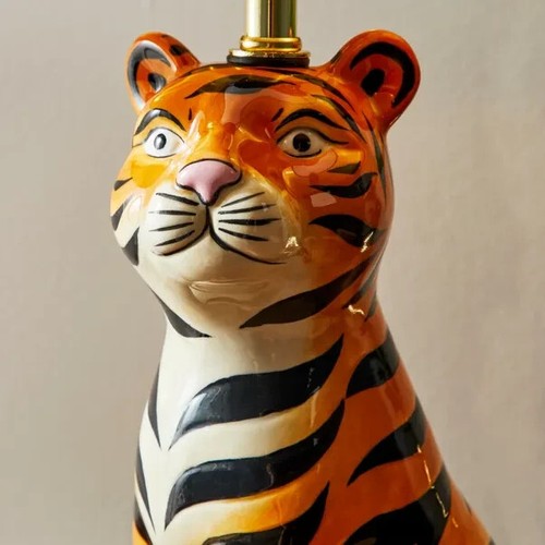Tiger Table Lamp Funky Look Beautiful Base Living Room Table Lamp Decor M-22 - Picture 2 of 4
