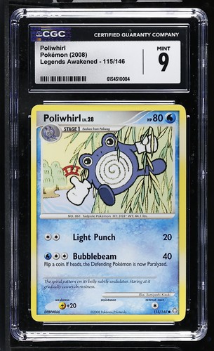 Poliwhirl graded CGC 9 for sale on eBay