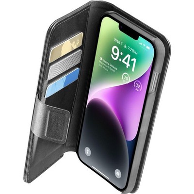Cellularline Book agenda Handyhülle Bookcover Black für iPhone 14