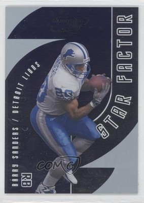 2001 Quantum Leaf Star Factor 1088/2000 Barry Sanders #SF-35 HOF 0p5