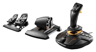 Thrustmaster T-16000M FCS Flight Pack Schwarz USB Joystick Analog / Digital MAC,