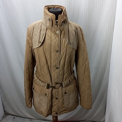 Item e5829 Luisa Spagnoli women's beige jacket, size M, armpits 50cm, spa