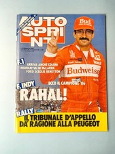 AUTOSPRINT 46-1986 BOBBY RAHAL VINCE FORMULA INDY-FIAT ABARTH-LAND ROVER-CERRATO