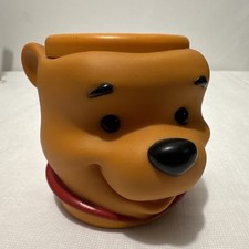 Vintage  Winnie The Pooh Bear 3D Plastic Cup Disney Winnie Pooh