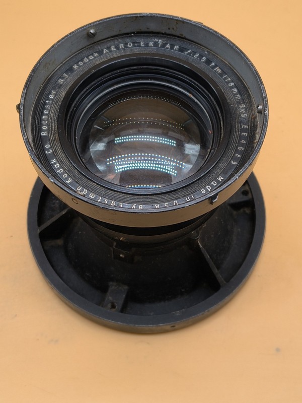 Vintage Kodak Aero Ektar 178mm f:2.5 7In 5x5 Lens