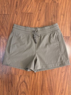 Aritzia TnAction Warm-Up Short Dark Beige Brown Womens Small