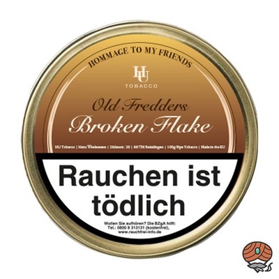 HU Tobacco OLD FREDDERS BROKEN FLAKE Pfeifentabak 100g Dose