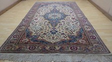 Large Oriental Design Carpet Rug Wool Vintage any Room hand made 10ft 9 x 6ft 7