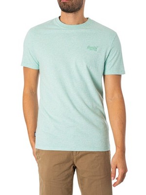 Superdry Herren EMB-T-Shirt mit Vintage-Logo, Grün