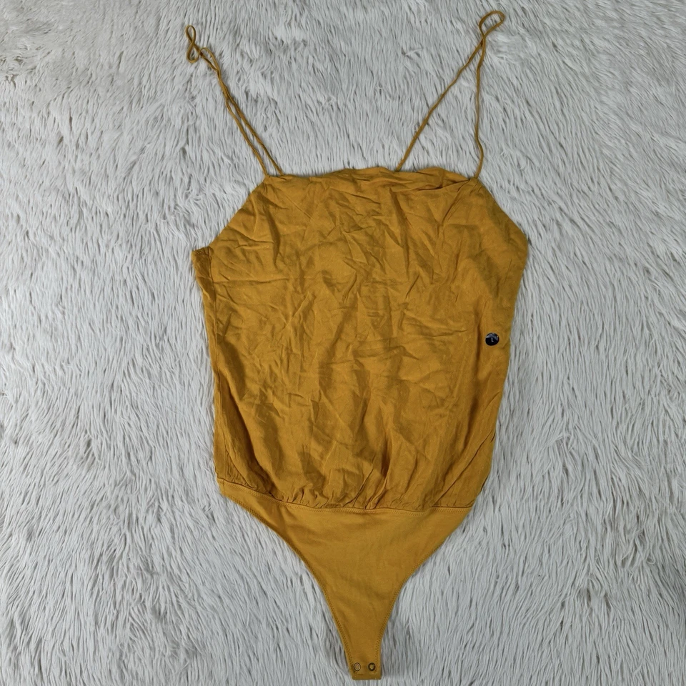 Abercrombie & Fitch желтый бюстгальтер бесплатный 90-х Cami боди женский размер большой - Изображение 3 из 4