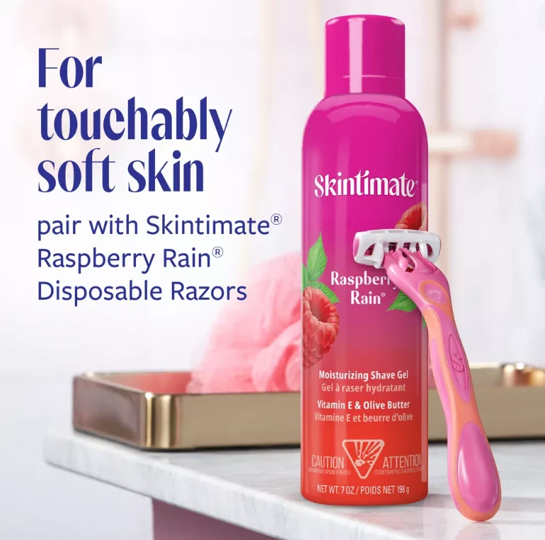 Skintimate Signature Scents Raspberry Rain Women's Shave Gel 7oz or 2.75oz - Image 3 of 4