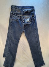 2 Levi's 501 Series Men's Blue Denim Button Fly Straight Leg 5-Pocket Jeans