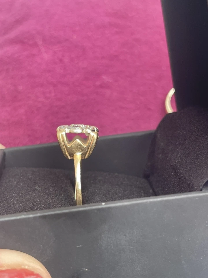 ~Estate vintage 1 carat diamond 14K yellow gold ring 5.22g~ - Image 4 of 4