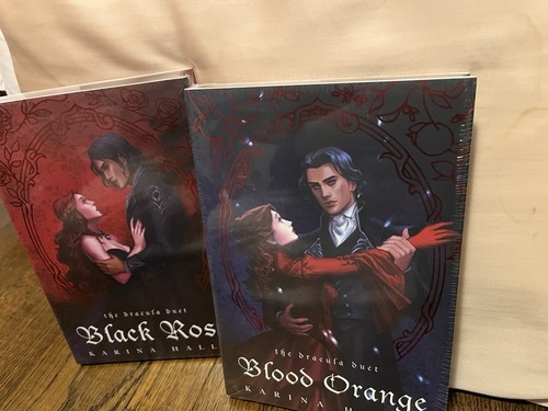 Arcane Society The Dracula Duet Set Karina Halle Blood Orange Black Rose Sealed! - Picture 2 of 2