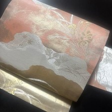 Nagoya Obi Belt Band Kyusun Pure Silk Kimono Nagoya Style Japan (K2007)
