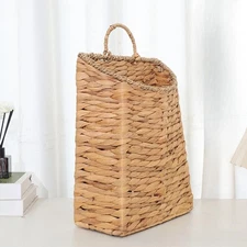 Woven Hanging Basket Versatile Wall Planter for Restaurant Bathroom Garden