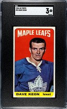 1964 TOPPS DAVE KEON 94 VG SGC 3 HOCKEY TORONTO MAPLE LEAFS