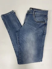 883 Police Jeans Moriarty Slim Fit Stretch Zip Fly Light Blue Size W32 XL33