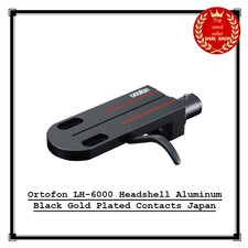 Ortofon LH-6000 Headshell Aluminum Black Gold Plated Contacts Japan