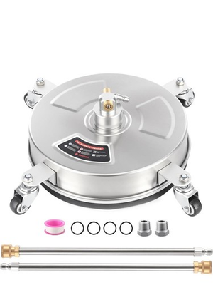 #ad #ad 16.5quot; Pressure Washer Surface Cleaner Stainless Steel 2000 4000 PSI w Casters $62.98